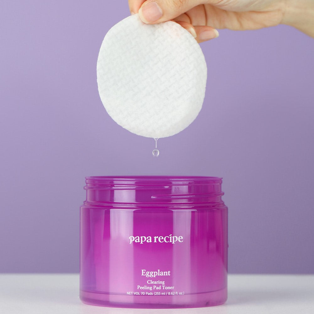 Papa Recipe Eggplant Clearing Peeling Pad Toner 255ml / 70ea