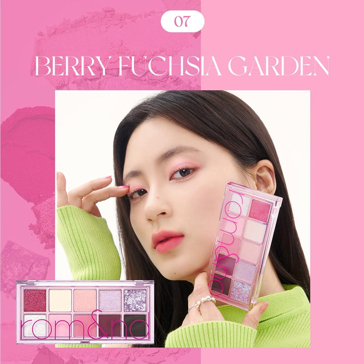 ROMAND Better Than Palette 6g #Energetic bright 07 Berry Fuchsia Garden