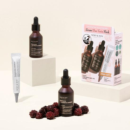 Mary & May Idebenone Blackberry Serum Duo Twin Pack (30ml x2+Eye cream12g)