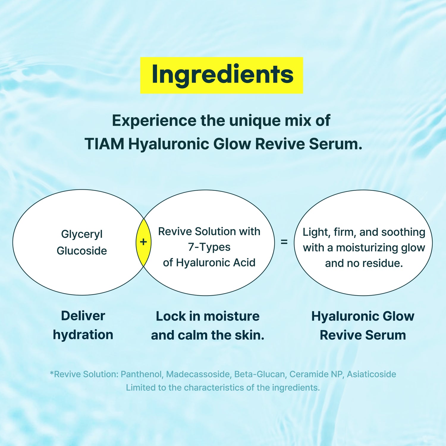 Tiam Hyaluronic Glow Revive Serum - 40ml