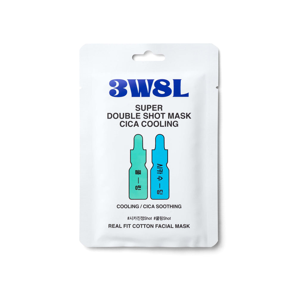 3W8L Super Double Shot Mask Cica Cooling 27ml