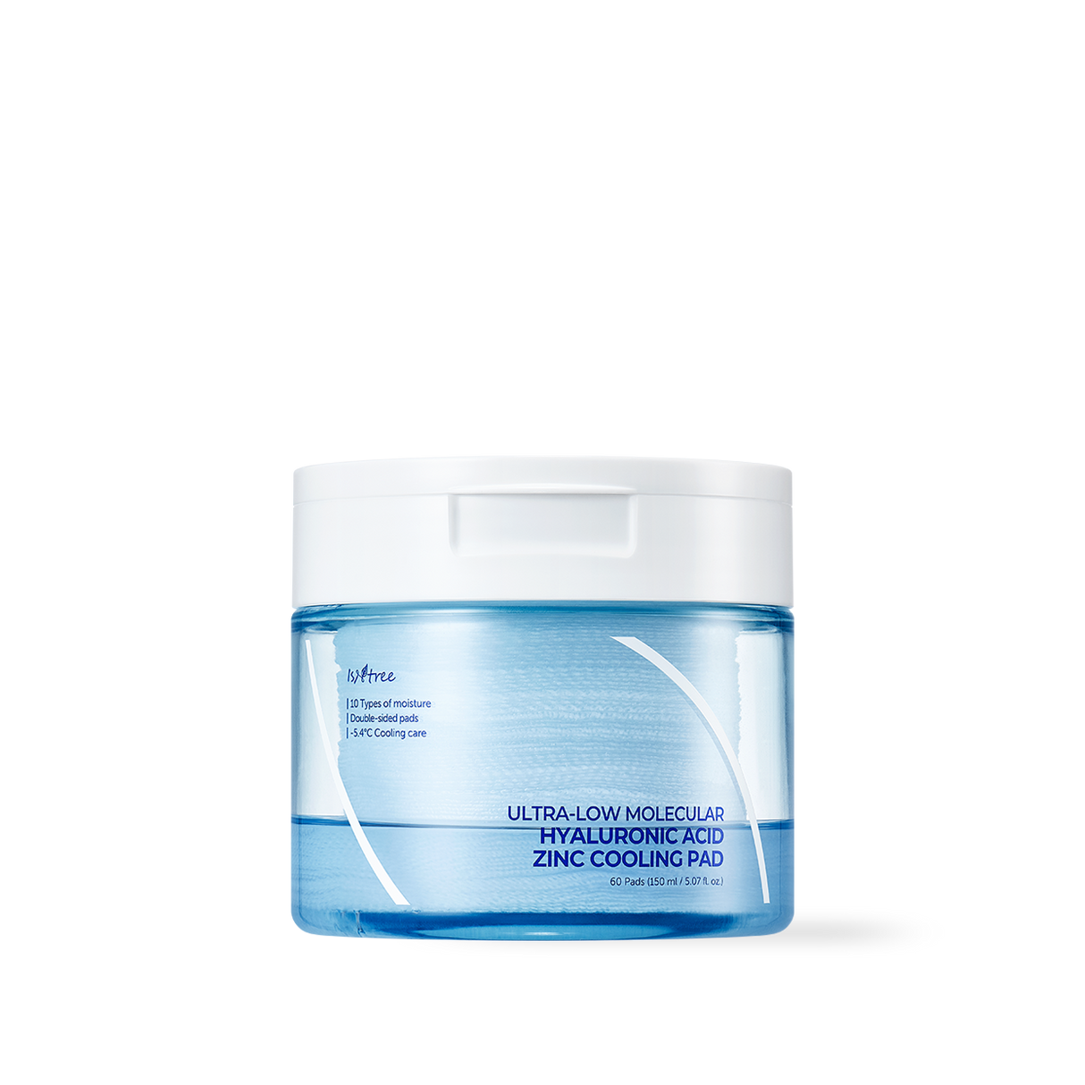 Isntree Ultra-Low Molecular Hyaluronic Acid Zinc Cooling Pad 150ml 60ea