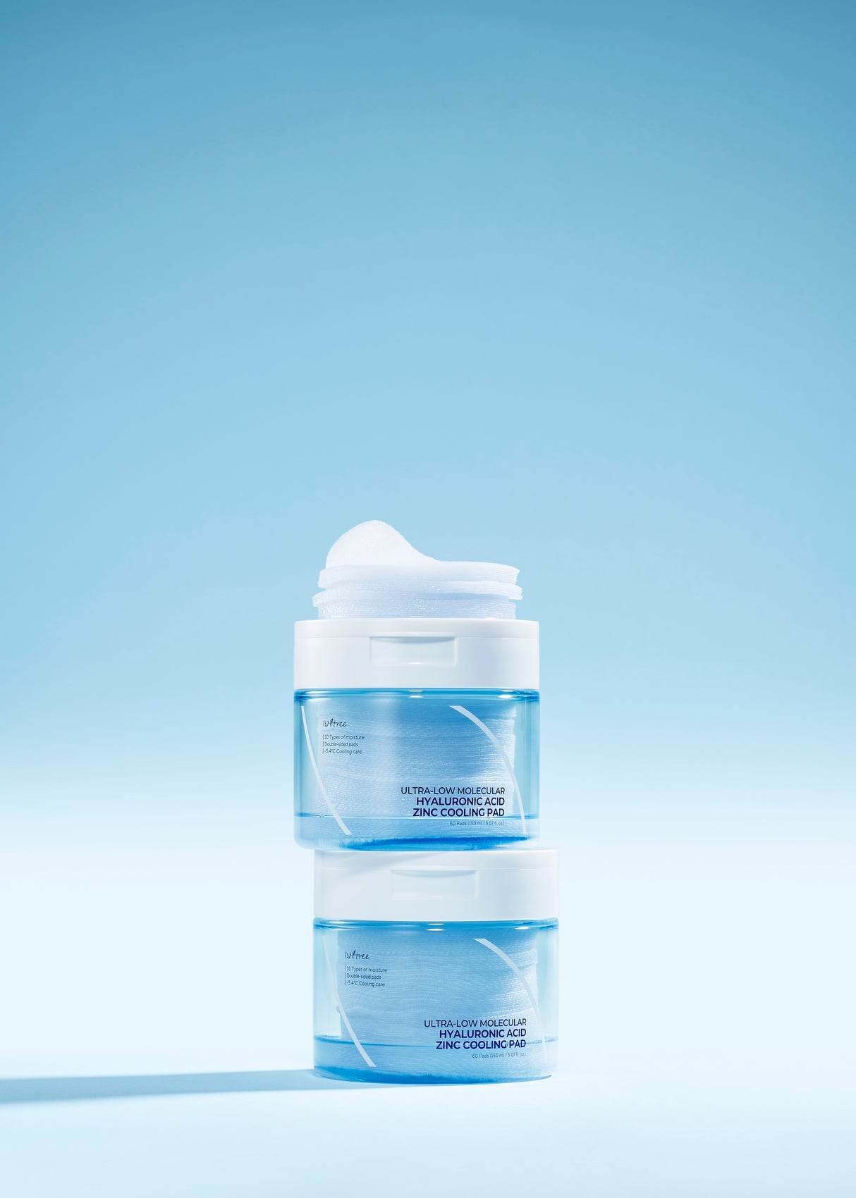 Isntree Ultra-Low Molecular Hyaluronic Acid Zinc Cooling Pad 150ml 60ea