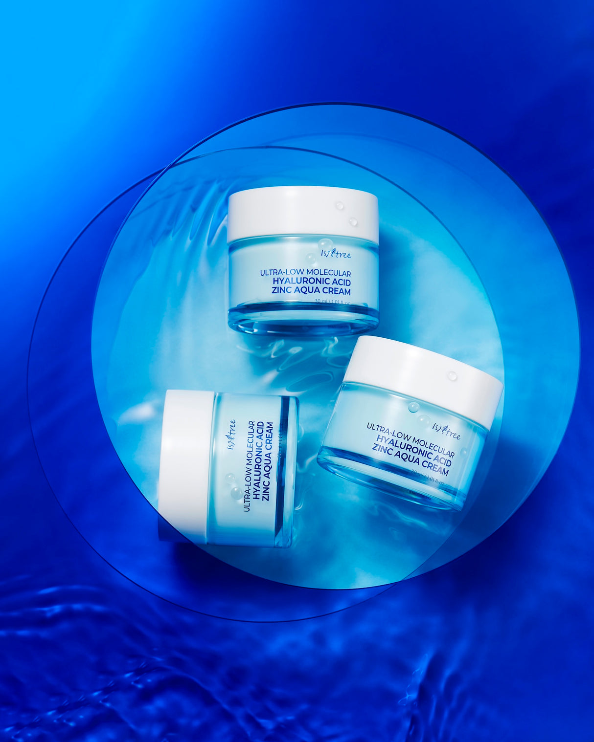 Isntree Ultra-Low Molecular Hyaluronic Acid Zinc Aqua Cream 80ml