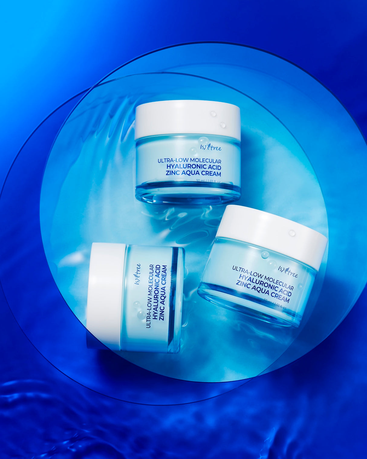 Isntree Ultra-Low Molecular Hyaluronic Acid Zinc Aqua Cream 80ml