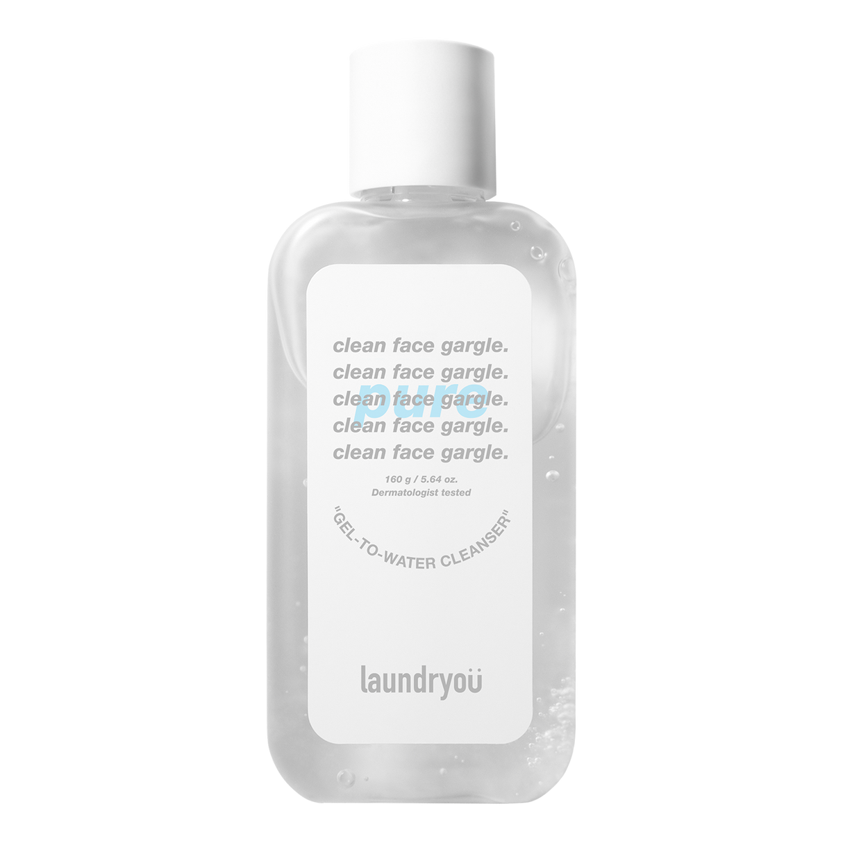 Laundryou Clean Face Gargle Gel-to-Foam Cleanser PURE 160g