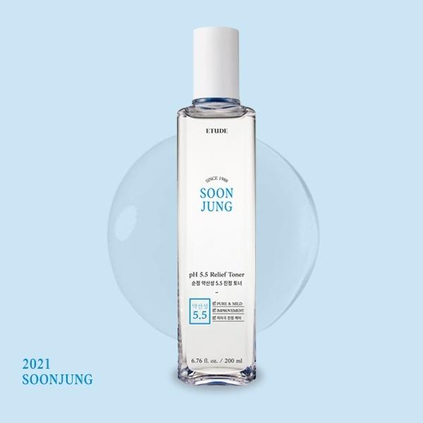 Etude House SoonJung pH 5.5 Relief Toner 200ml (21AD)
