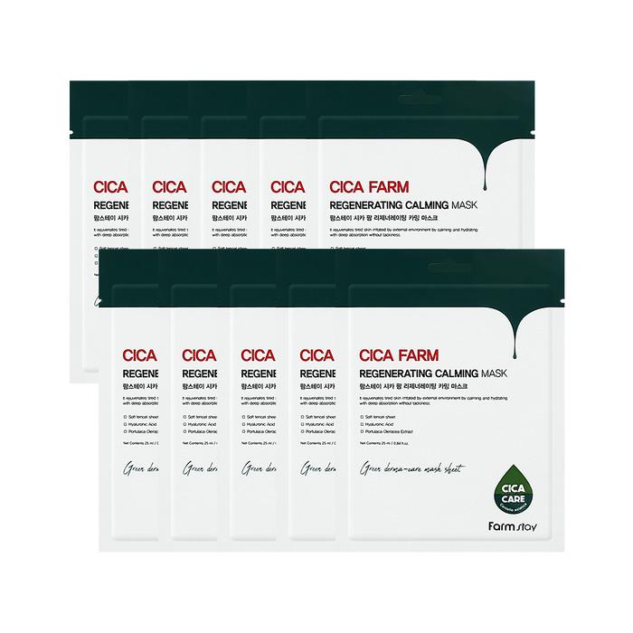 Farmstay Cica Farm Regenerating Calming Mask 25ml*10pcs