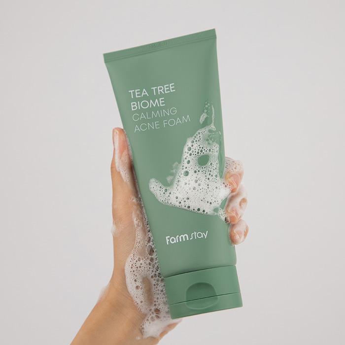 Farmstay Tea Tree Biome Calming Acne Foam 180ml