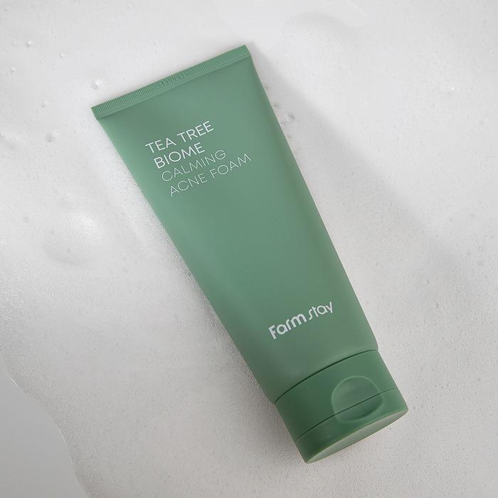 Farmstay Tea Tree Biome Calming Acne Foam 180ml