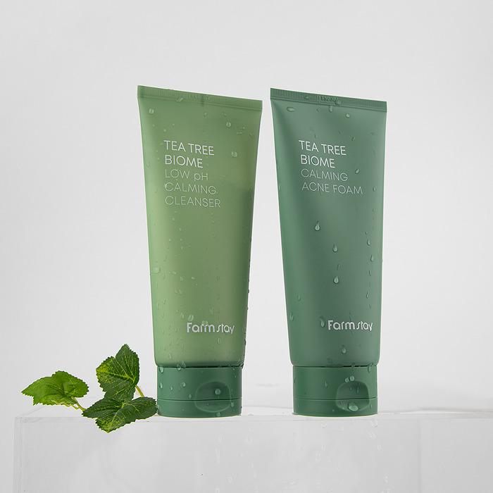 Farmstay Tea Tree Biome Calming Acne Foam 180ml