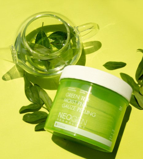 NeoGen Green tea moist PHA Gauze peeling 30Pad