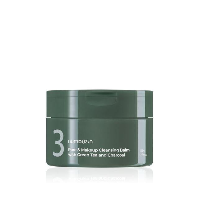 Numbuzin No.3 Pore & Makeup Cleansing Balm With Green Tea And Charcoal 85g