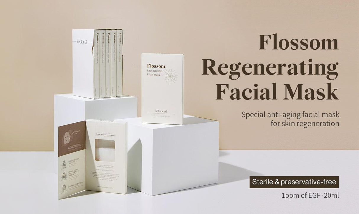 REBLOCELL Flossom Regenerating Facial Mask EGF 1ppm 1 Sheet