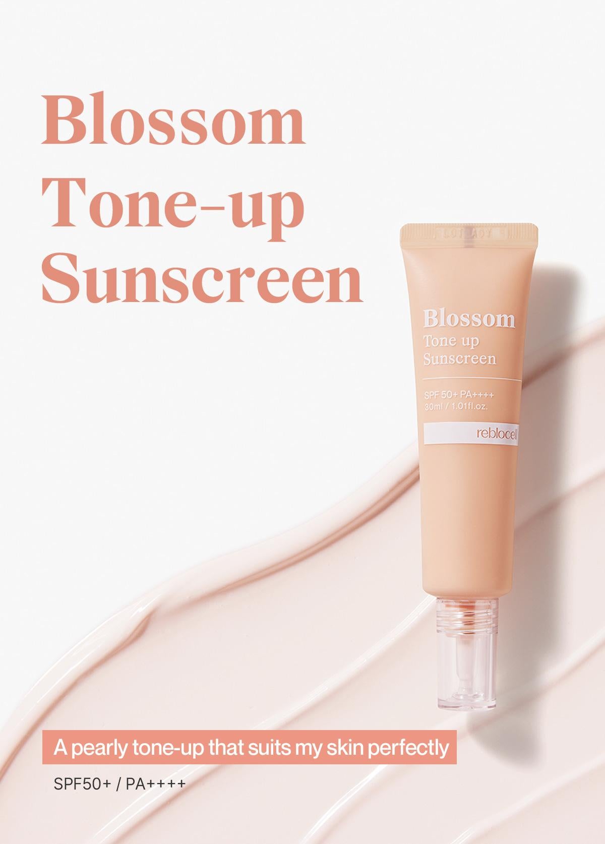 REBLOCELL Blossom Tone up Sunscreen SPF 50+ PA++++ 30ml