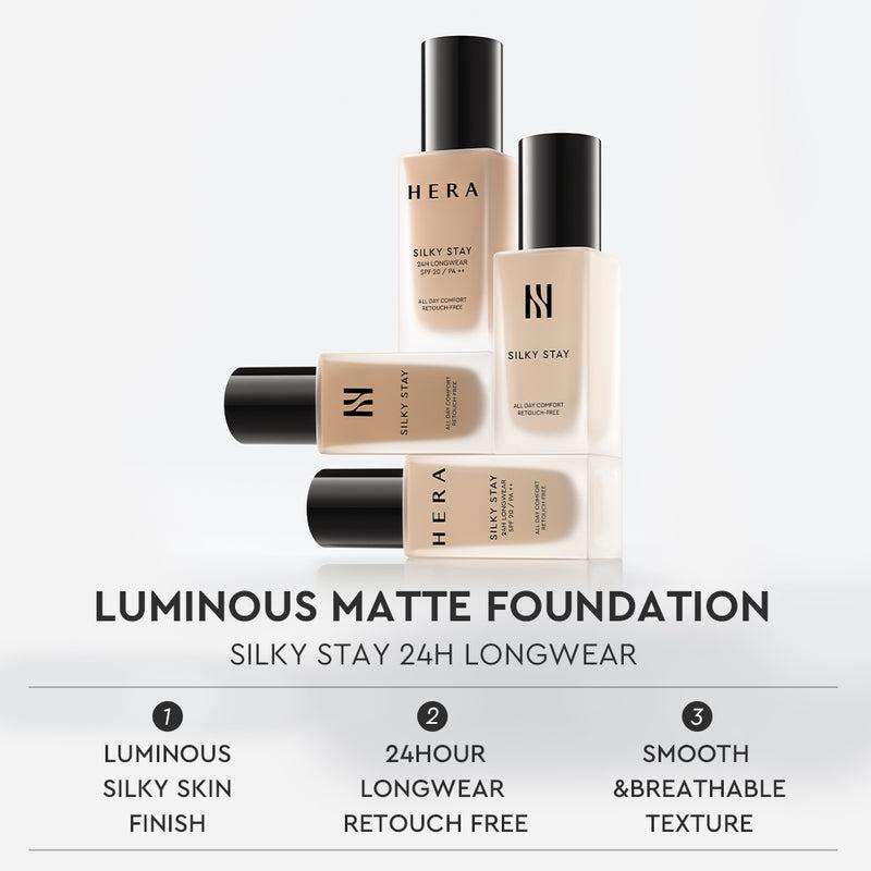 Hera Silky Stay Foundation 24h Longwear PA++ 30g - 25N1 AMBER