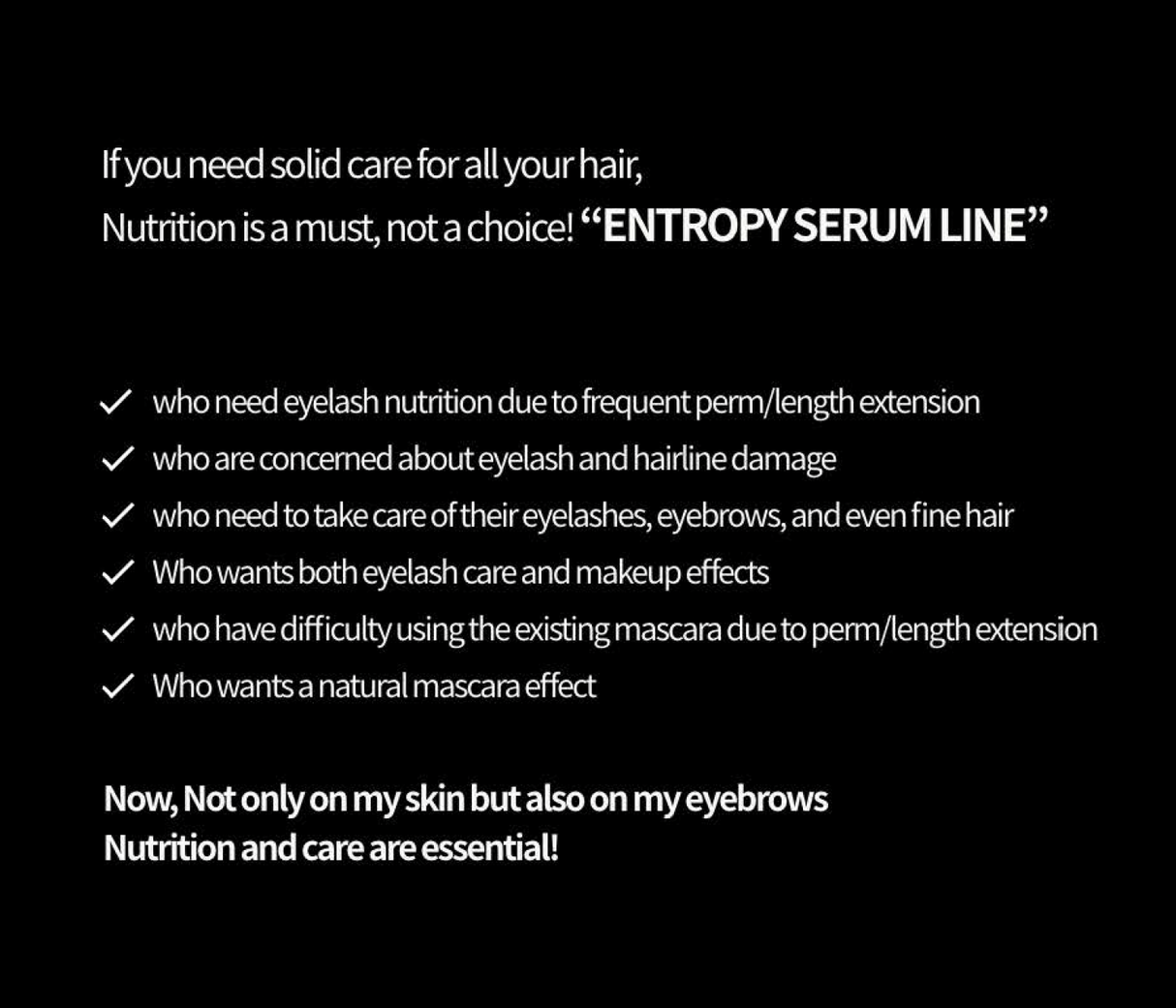 Entropy Brow & Lash Booster Serum (4 Types)