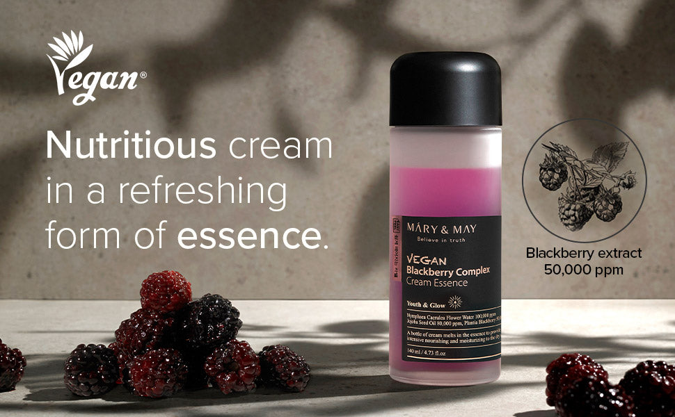 MARY & MAY Vegan Blackberry Complex Cream Essence 30ml [Miniature]