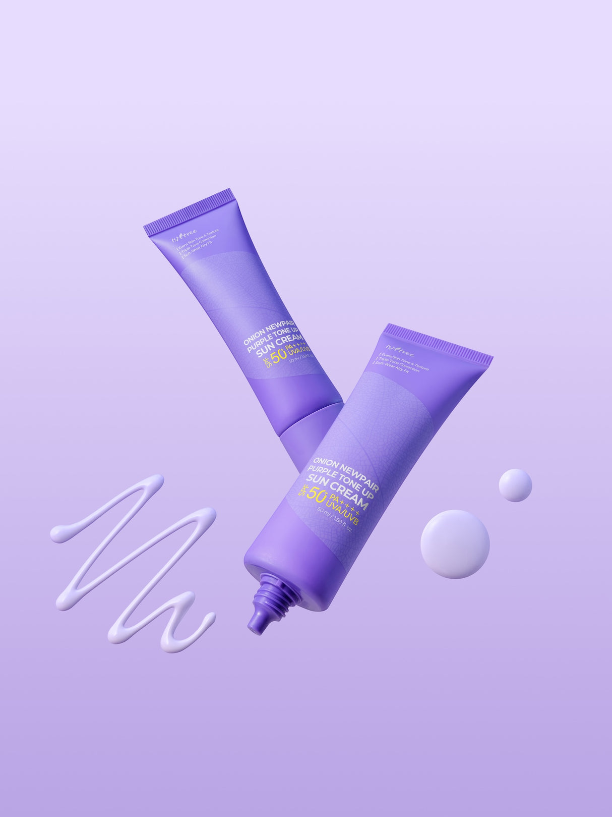 Isntree Onion Newpair Purple Tone Up Sun Cream 50ml