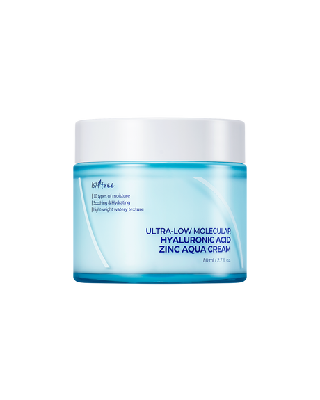 Isntree Ultra-Low Molecular Hyaluronic Acid Zinc Aqua Cream 80ml