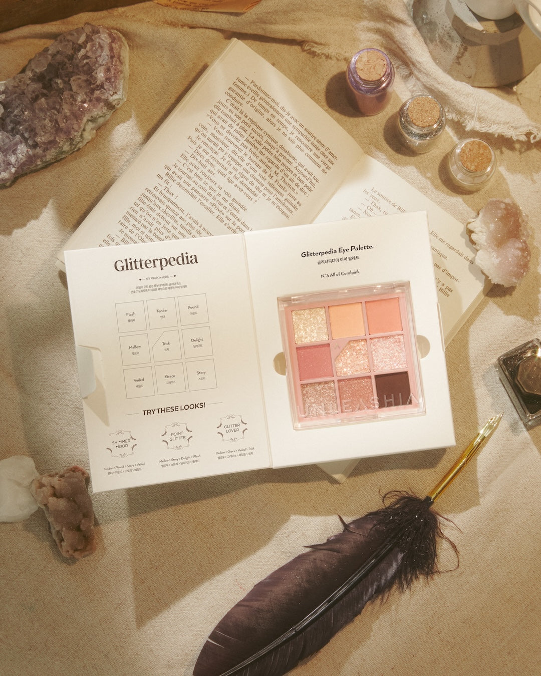 Unleashia Glitterpedia Eye Palette - 8 Colors
