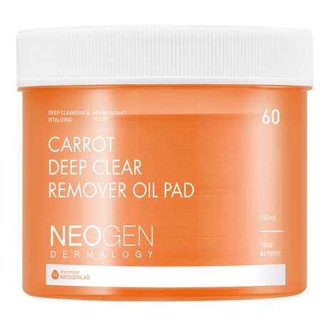 Neogen Dermalogy Carrot Deep Clear Oil Pad 150mL (60 Pads)