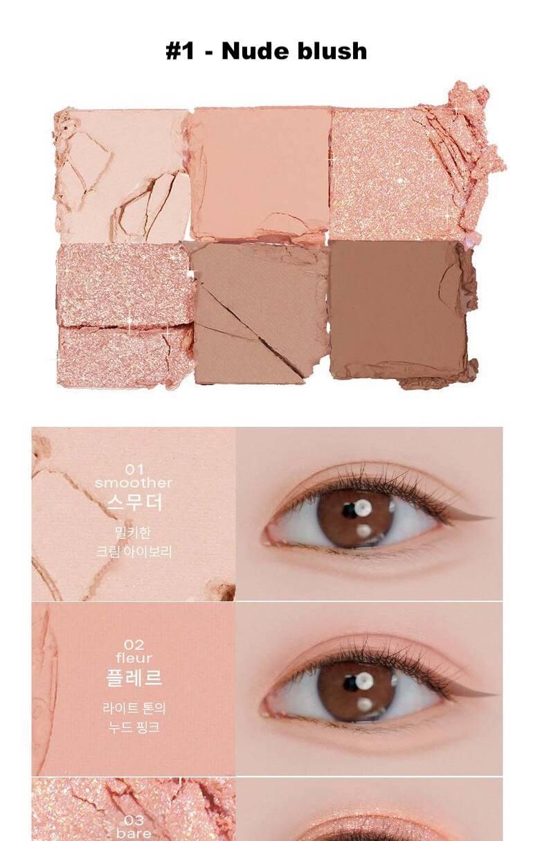 BBIA Ready To Wear Eye Palette - #1 Nude Blush