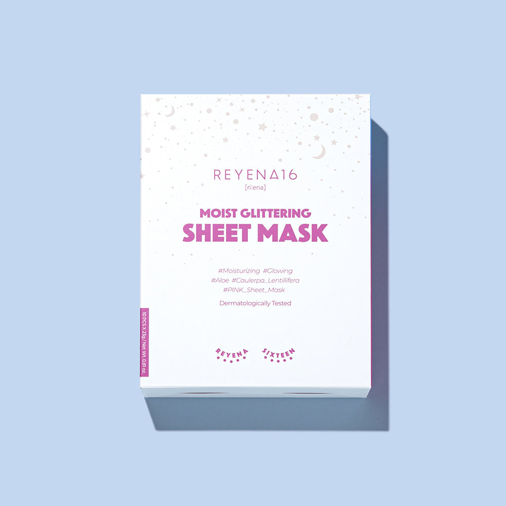 REYENA16 Moist Glittering Sheet Mask 23g x 10 pcs